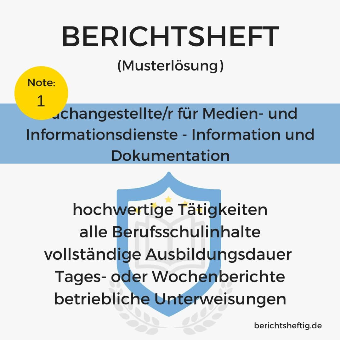 Fachangestellte/r für Medien- und Informationsdienste - Information und Dokumentation