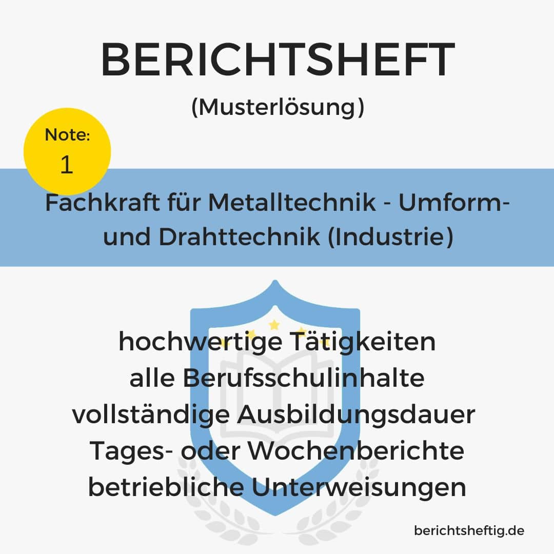 Fachkraft für Metalltechnik - Umform- und Drahttechnik (Industrie)