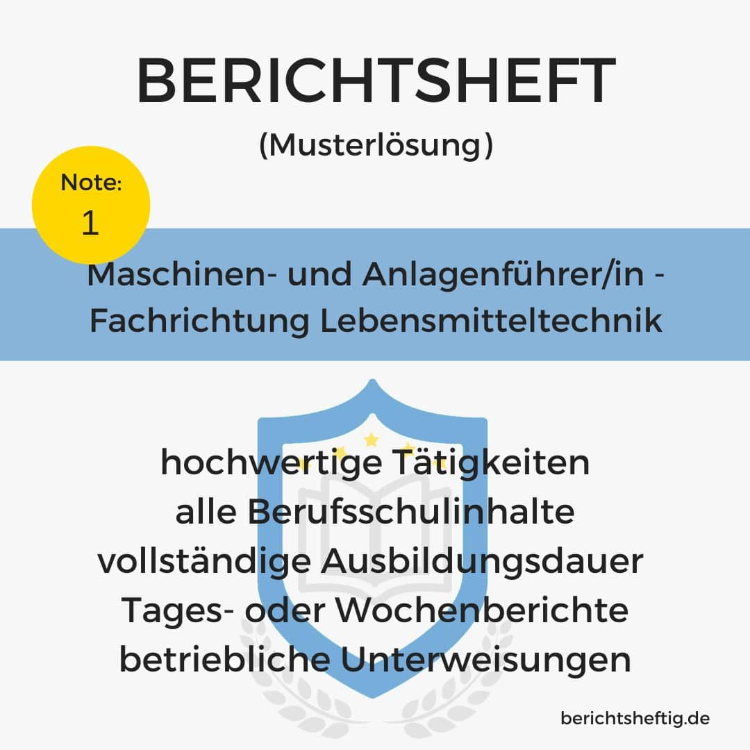 Maschinen- und Anlagenführer/in - Fachrichtung Lebensmitteltechnik