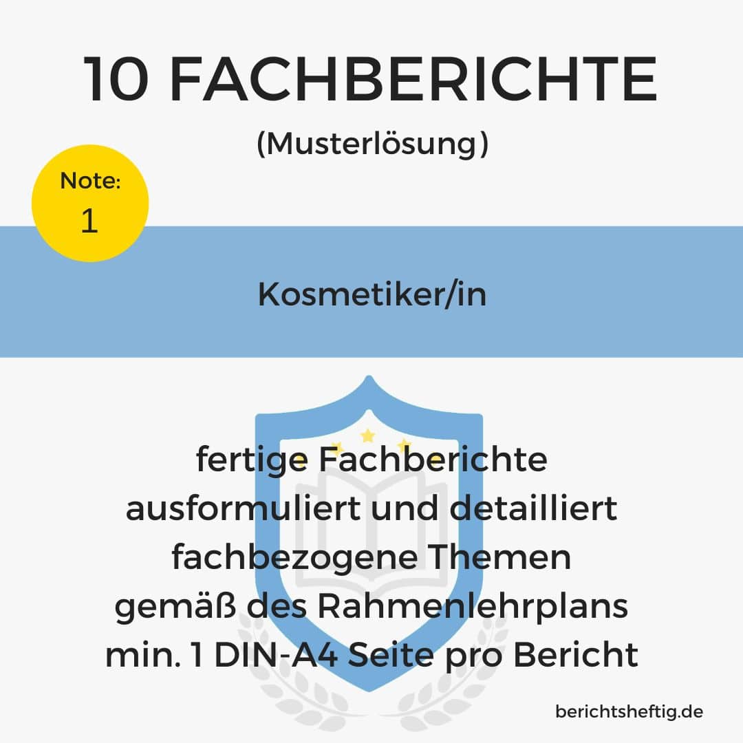 fachberichte 126 kosmetiker