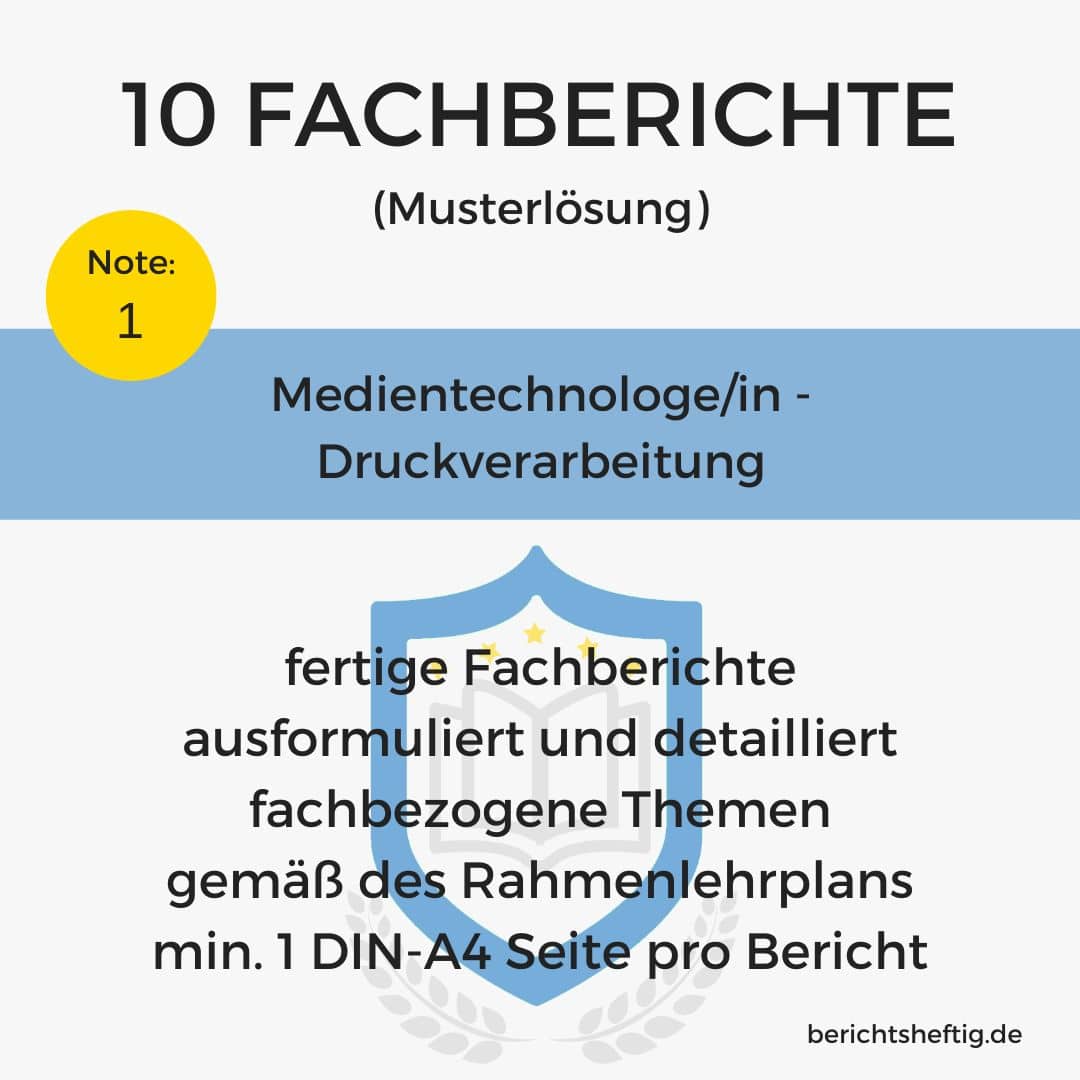 fachberichte 130 medientechnologe druckverarbeitung