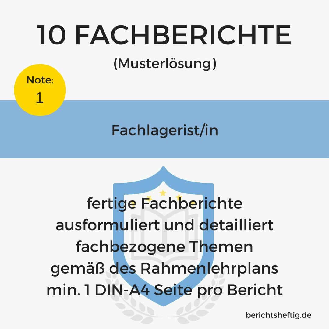 fachberichte 158 fachlagerist