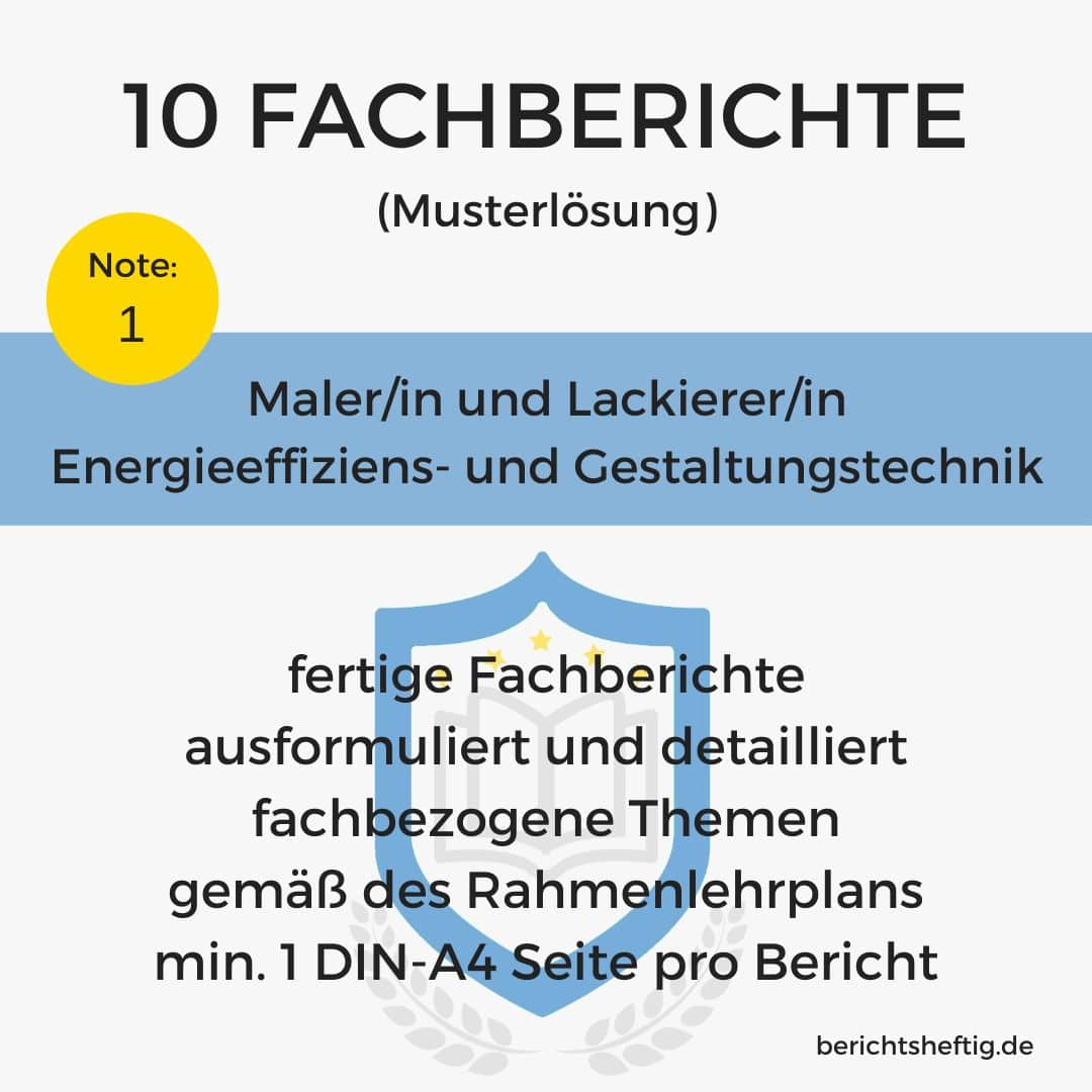 fachberichte 225 maler lackierer energieeffizienz gestaltungstechnik