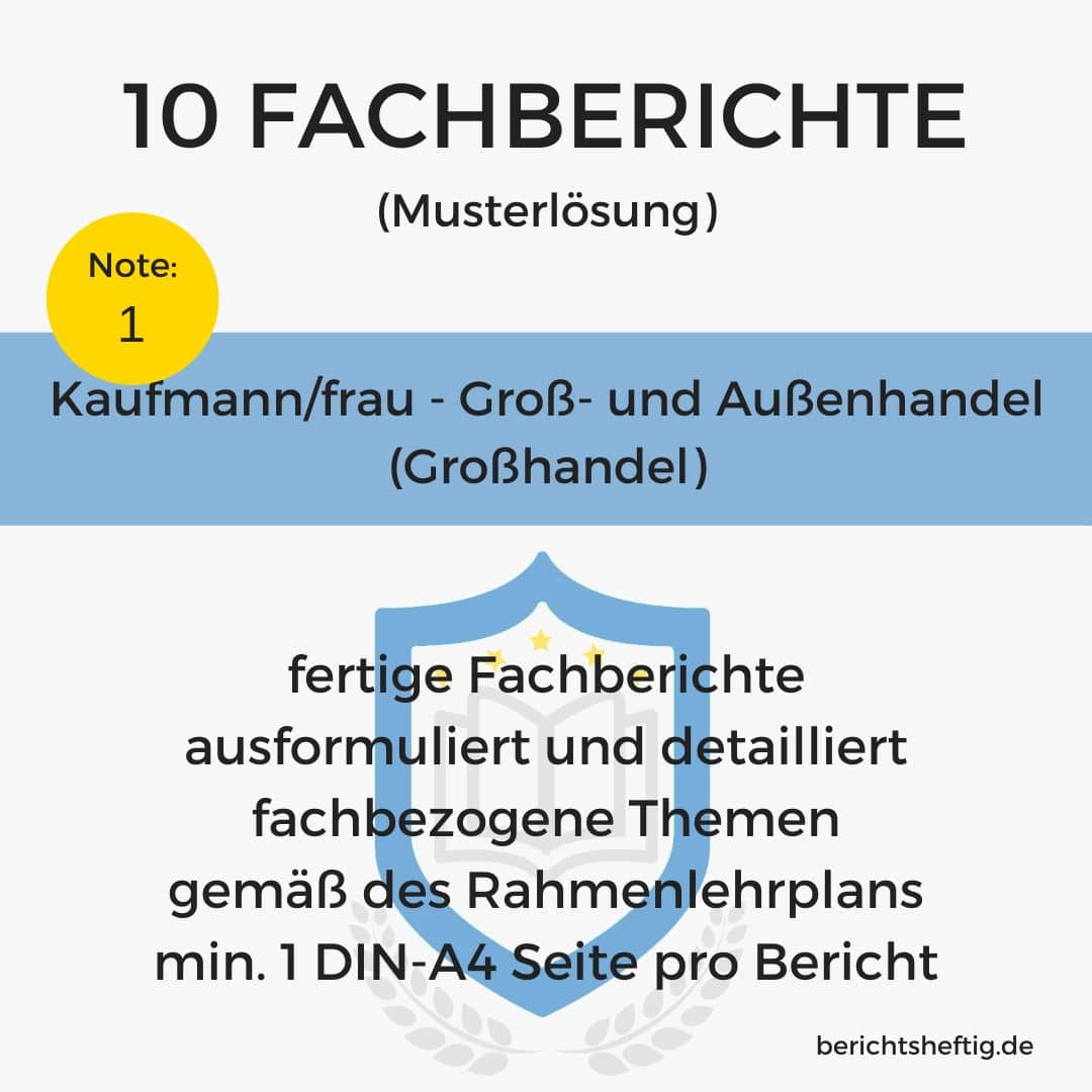 fachberichte 26 kaufmann gross und aussenhandel grosshandel