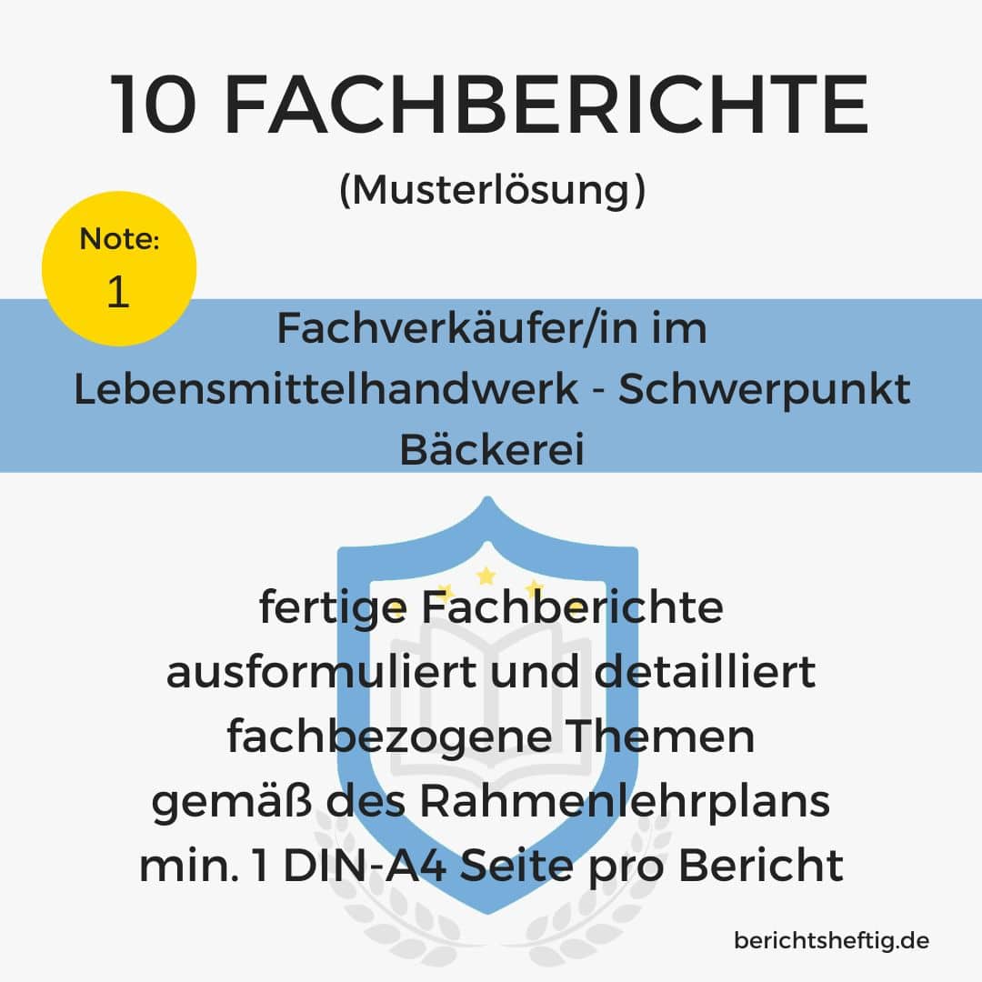 fachberichte 542 fachverkaeufer lebensmittelhandwerk schwerpunkt baeckerei