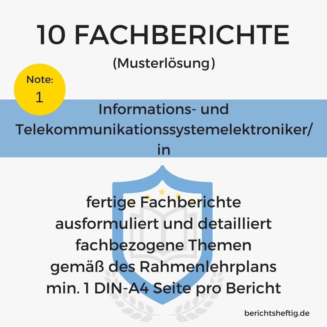 fachberichte 591 information und telekommunikationssystemelektroniker