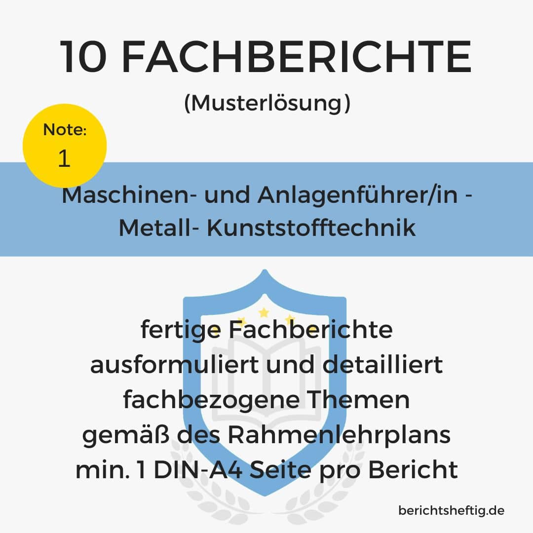 fachberichte 617 maschinenanlagenfuehrer metallkunststofftechnik