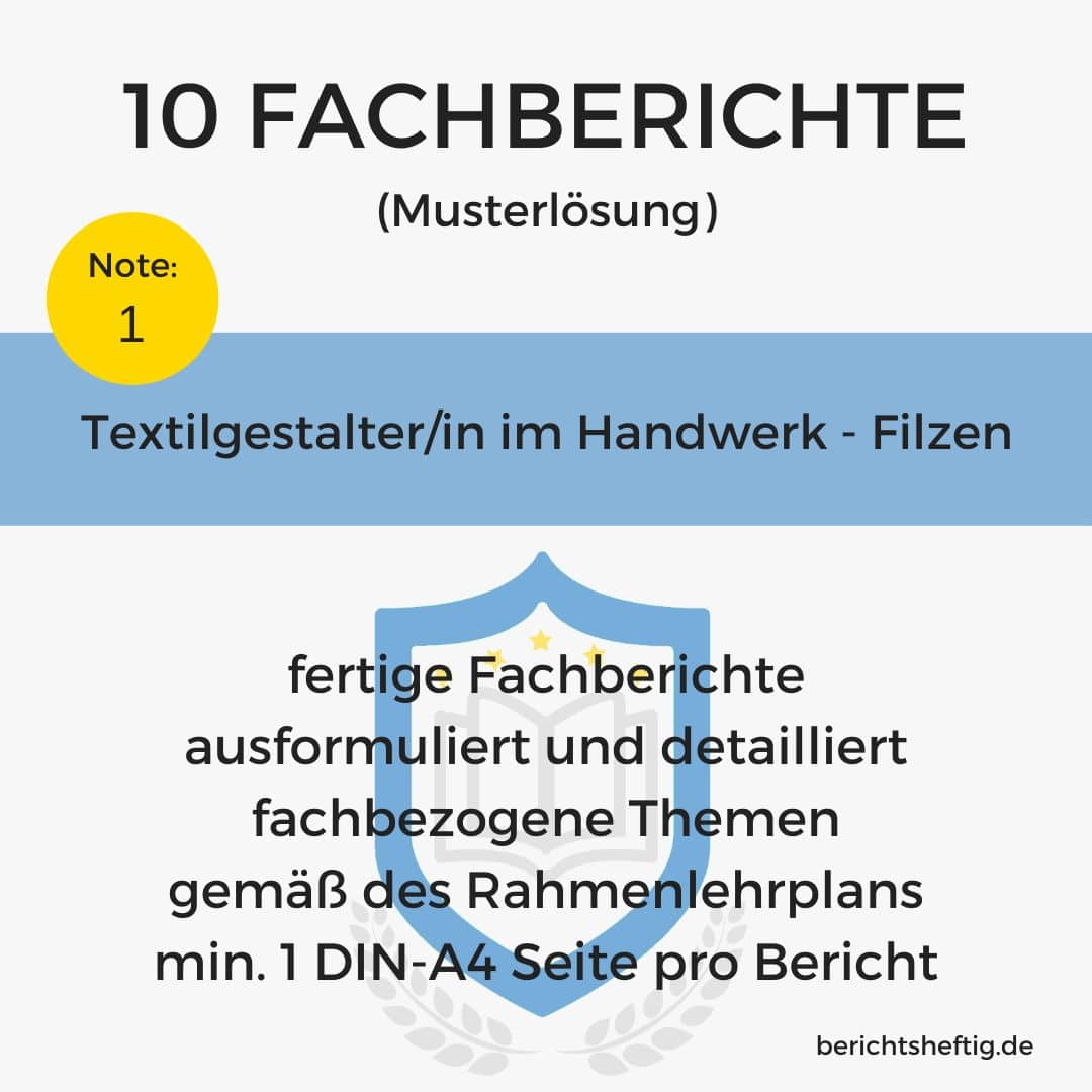 fachberichte 697 textilgestalter handwerk filzen