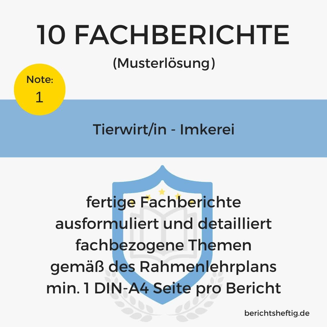 fachberichte 714 tierwirt imkerei