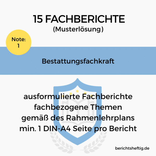 fachberichte bestattungsfachkraft