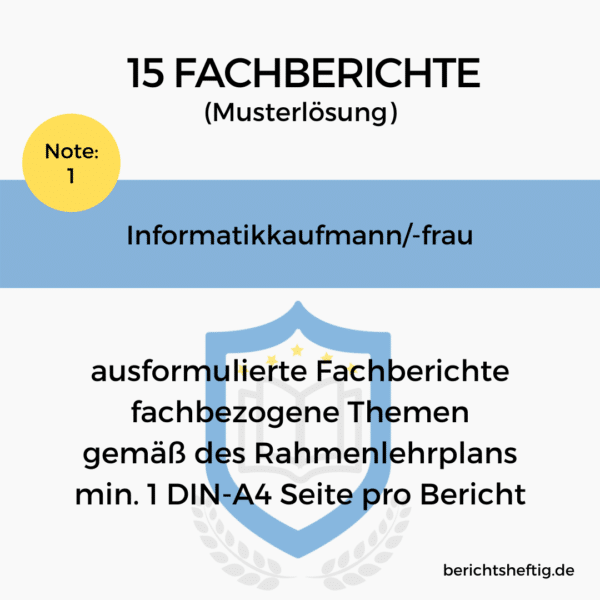 fachberichte informatikkaufmann
