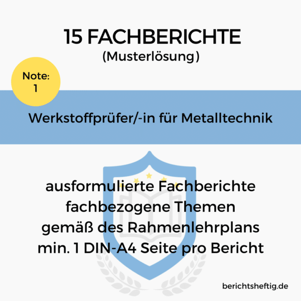 fachberichte werkstoffpruefer metalltechnik